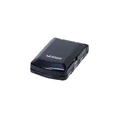 A small black rectangular electronic device with a white MEHO logo on top, placed on a white background covered with repeated gray MEHO watermarks.