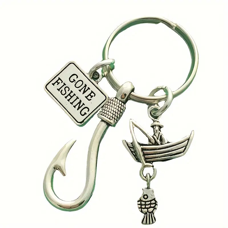 Key Rings Fisker Fishing Keyrings & Keychains with Fish Hook - Fishon LLC