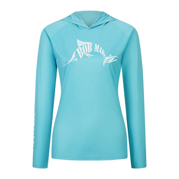 Bob Marlin Women's Performance Hoody BM Aqua