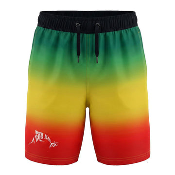Bob Marlin Board Short Rasta Flag - Youth