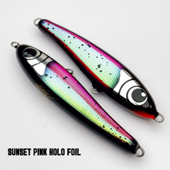 Black ledge Fast Sink Peanut (FSP) 99g - 99G / Sunset Pink Holo Foil