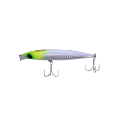 Azoro Doel Sinking Minnow Lures - 41G / 110MM / Light Green Head on White