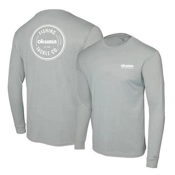 Okuma Aquatek Long Sleeve Performance Sun Shirt - Light Grey