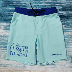 Fish2Spear Fishing Shorts - All Geared Up - S / Aquamarine