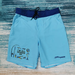 Fish2Spear Fishing Shorts - All Geared Up - S / Sky Blue