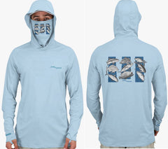 Fish2Spear Performance Hoodies with Mask - All In One - M / Blue