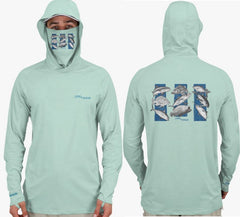 Fish2Spear Performance Hoodies with Mask - All In One - M / Green