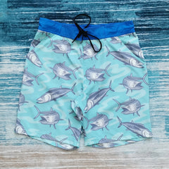 Fish2Spear Fishing Shorts - Kingfish - S / Aquamarine