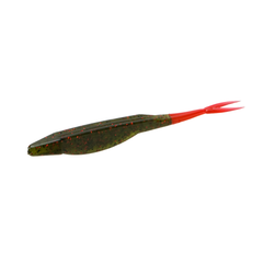 Zoom Salty Super Fluke 10 per pack - Avocado Red Tail / 10Pack