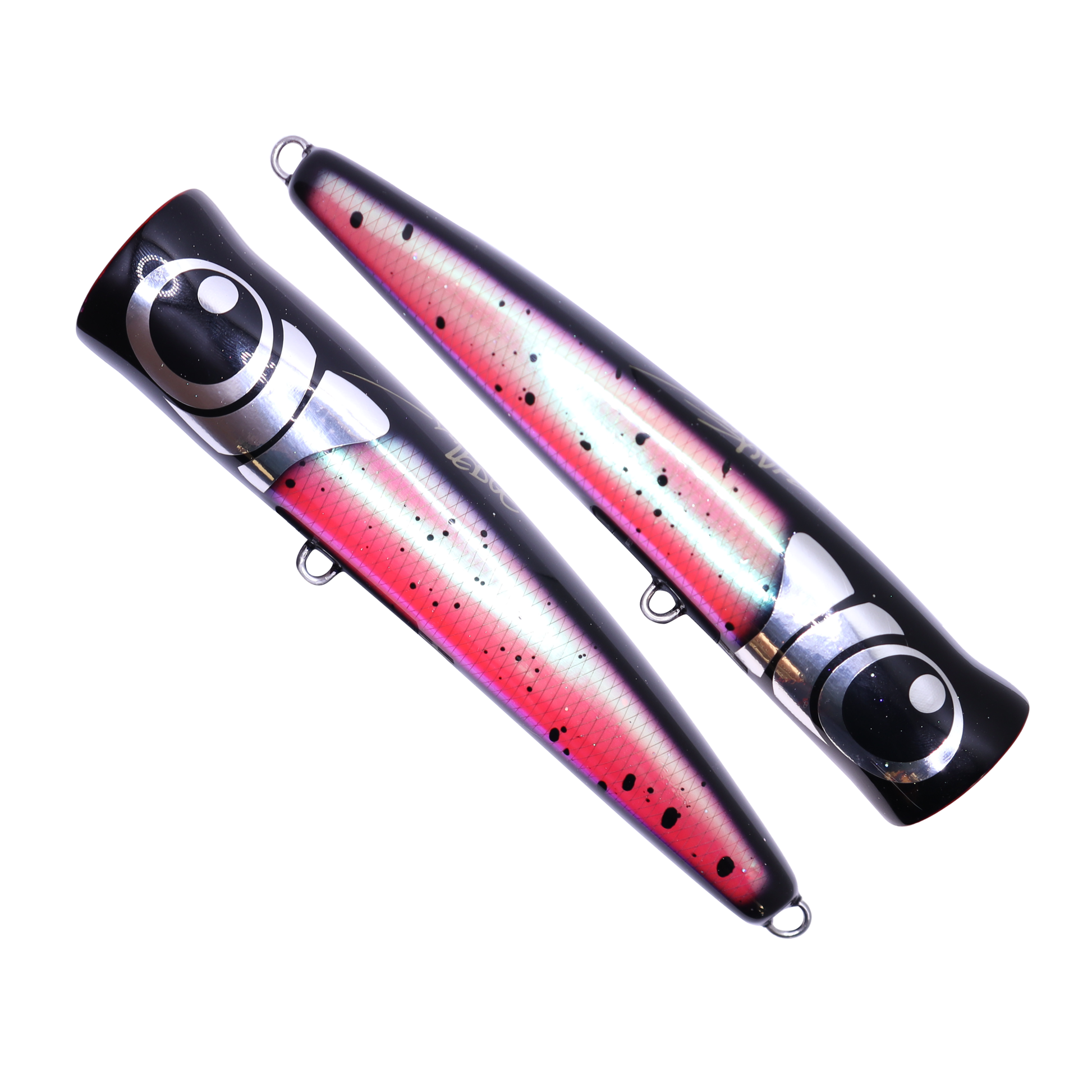 Black ledge Flare Popper 130g - Fishon LLC Black ledge Flare Popper 130g - Fishon LLC