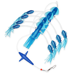 Squid Splashing Daisy Chain Teaser Lures - Blue