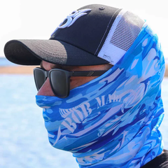 Bob Marlin Face Shield - Face Shield Blue Storm