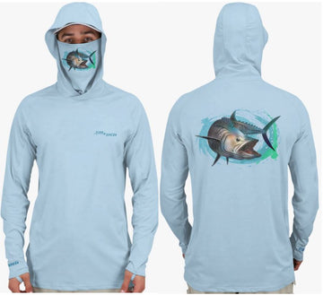 Fish2Spear Performance Hoodies with Mask - Fierce Kingfish