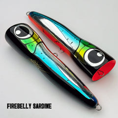 Black ledge VLF Popper 160g - 160G / Firebelly Sardine