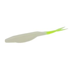 Zoom Salty Super Fluke 10 per pack - Glow / Chart Tail / 10Pack