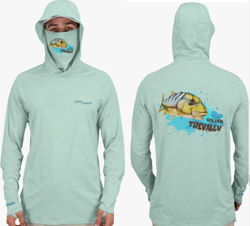 Fish2Spear Performance Hoodies with Mask - Golden Trevally