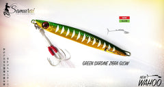 Samurai Wahoo Jig - Green Sardine Zebra Glow / 150G