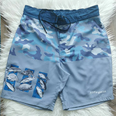 Fish2Spear Fishing Shorts - All in One - M / Grey Camo