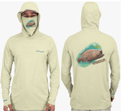 Fish2Spear Performance Hoodies with Mask - Grouper / Hamour - M / Creme