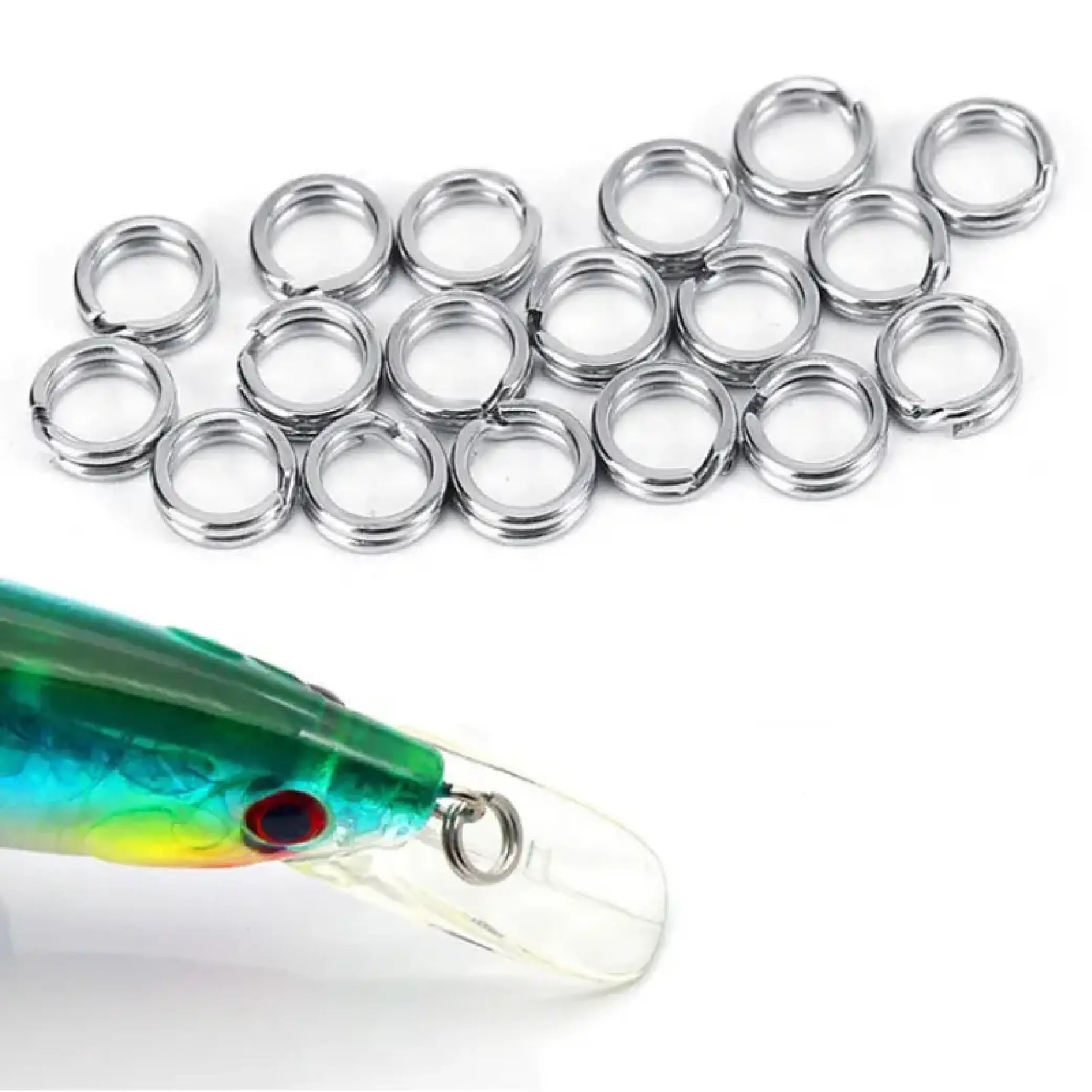 Kit De 200 Anneaux Brisés En Acier Inoxydable Pour Pêche – Résistance 70-175 Lb – Lure Jigging