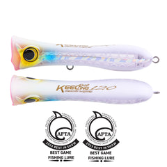 Ocean Legacy Keeling Popper - 140mm 53g / #8 Crystal Lumo Bait