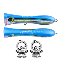 Ocean Legacy Keeling Popper - 140mm 53g / #4 Double Lined Fusilier