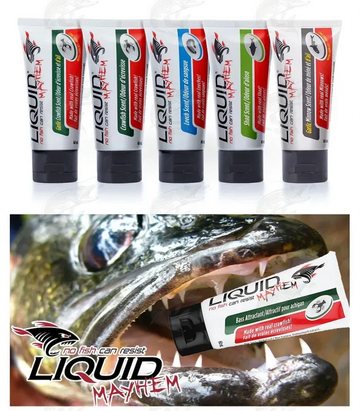Liquid Mayhem Fish Attractant Squid Scent 2OZ Tube