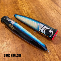 Black ledge Flare Popper 130g - 130G / Lumo Abalone