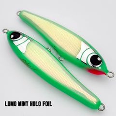 Black ledge Floating Peanut (FP) 100g - 100G / Lumo Mint Holo Foil