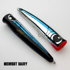 Black ledge Flare Popper 95g - 95G / Midnight Saury