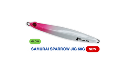 SAMURAI SPARROW JIGS 60G - Pink Head Glow #7 / 60 G