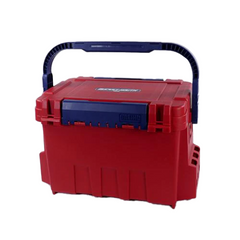Meiho Bucket Mouth 9000 Black Tackle Box - Red