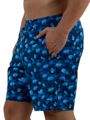 Stafu Salty Dog V2 Quick Dry Swim Shorts - S / Blue GT Black
