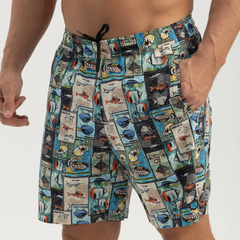 Stafu Salty Dog V2 Quick Dry Swim Shorts - S / Stamp