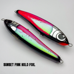 Black ledge Floating Peanut (FP) 160g - 160G / Sunset Pink Holo Foil