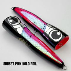 Black ledge VLF Popper 130G - 130G / Sunset Pink Holo Foil