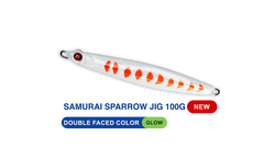 SAMURAI SPARROW JIGS 100G - UV Shrimp Glow / 100 G