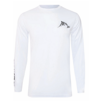 Bob Marlin Performance Shirt Natty Shark White