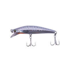 Azoro GT Sinking Minnow Lures - 28G / 90MM / White Line on Silver (Orange shade)