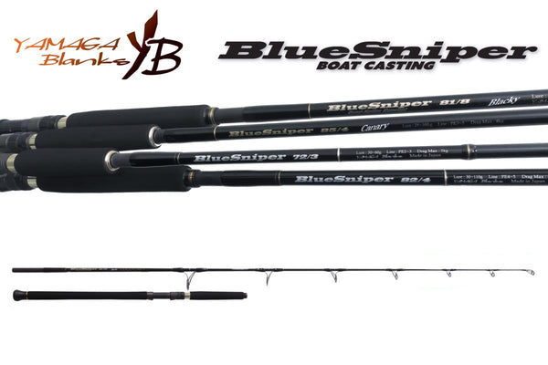 ロッド YAMAGA Blanks Blue sniper 81/6 Blacky Yamaga Blanks Blue Sniper Boat Casting Rods – CharkBait!