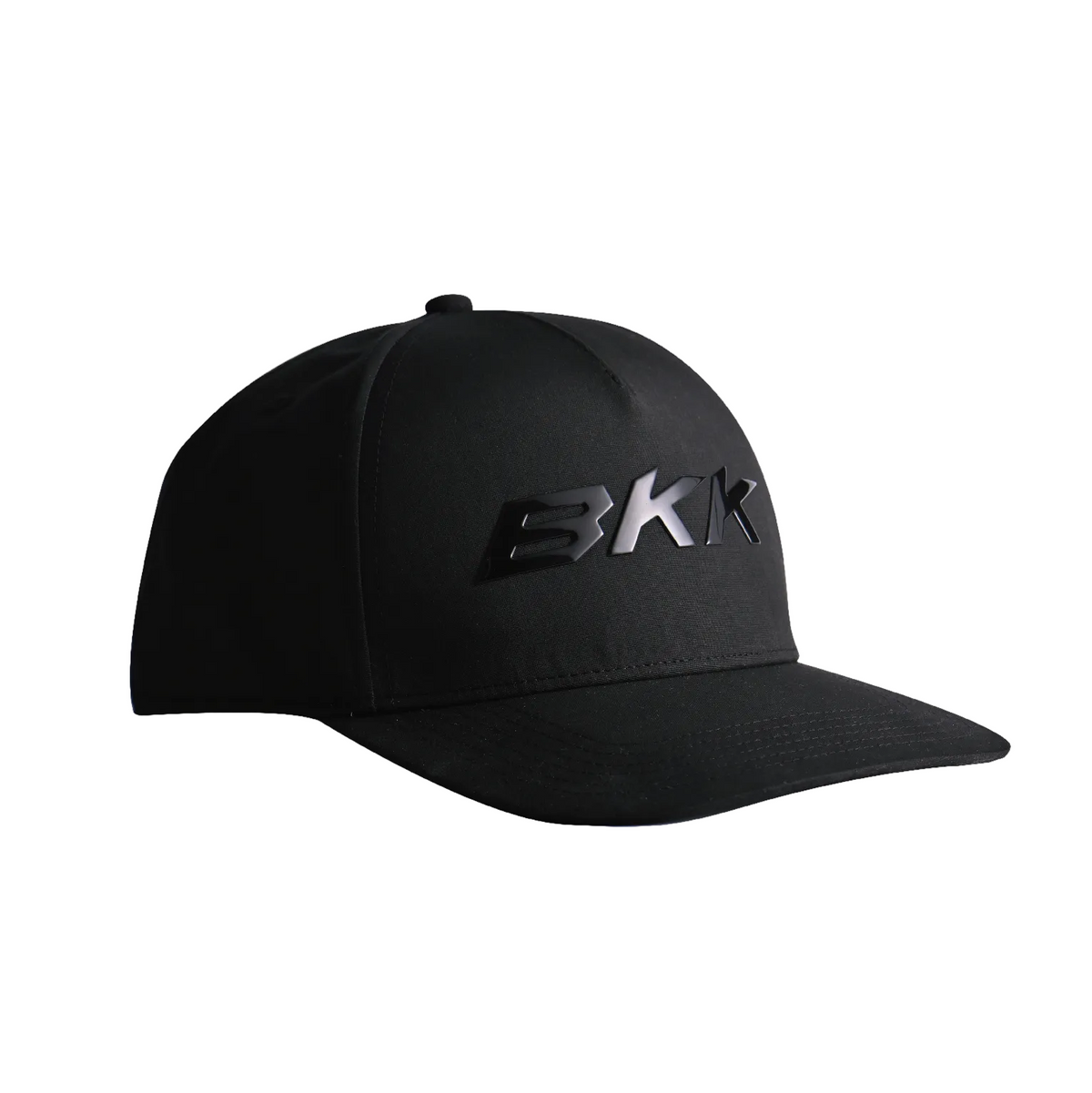 Black cap with 'BK' logo on a light gray background
