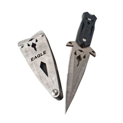 Ermes Titanium Knife Eagle - Steel / Black