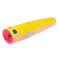 Craft Bait GT 2 Popper - 130G / Orange Pink Mesh Dot