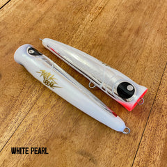 Black ledge Flare Popper 95g - 95G / White Pearl