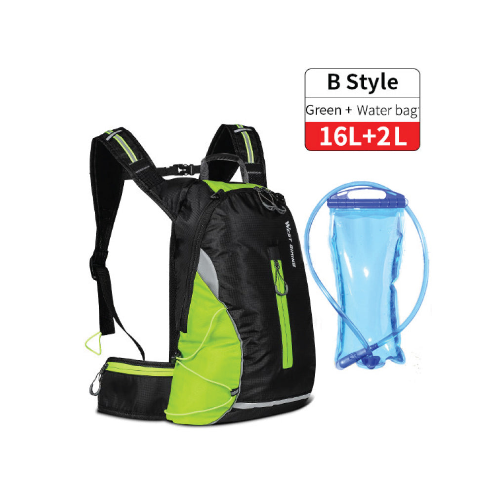 Fishon Back Bag For Outdoor Activities with water Bag 16L+2L