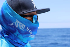 Bob Marlin Face Shield - Ocean Blue